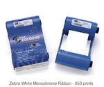 Zebra монохромная белая лента White 800015-909